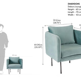 Daburu Lounge Chair Mint Green