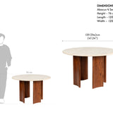 Abacus 4 Seater Dining Table