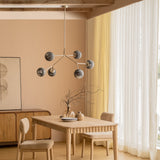 Noir Chandelier Smoked Lamp