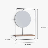 Jasper Mirror Wall Shelf