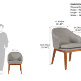 Wayane Dining Chair With Arms