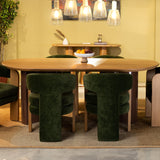 Kaba Pill Shape Dining Table 6 Seater