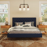 June Upholstered King Non Storage Bed