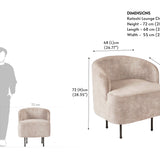 Katashi Lounge Chair Textured Beige