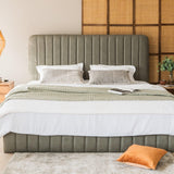 Seana Upholstered King Hydraulic Bed