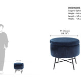 Sagano Upholstered Storage Pouf