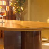 Kaba Pill Shape Dining Table 6 Seater