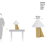 Helia Gold Tall Table Lamp