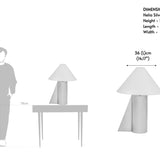 Helia Silver Tall Table Lamp