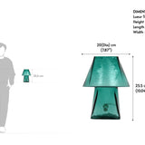 Lueur Teal Mini Table Lamp
