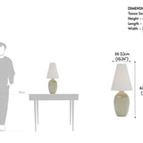 Taoza Sage Green Table Lamp