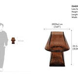 Lueur Smokey Amber Mini Table Lamp