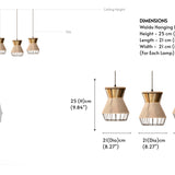 Waldo Hanging Lamp Cluster of 3