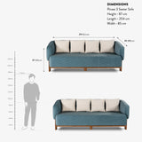 Rivaaz 3 Seater Sofa