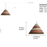 Japon Peach Hanging Lamp