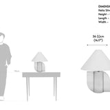 Helia Silver Table Lamp