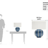 Taoza Blue Table Lamp