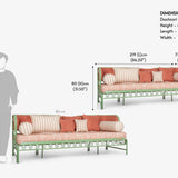Dastoori Outdoor 3 Seater Sofa