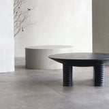 Ribbed Coffee Table Black