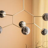 Noir Chandelier Smoked Lamp