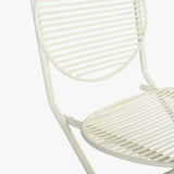 Patio Off White Folding Chair