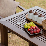 Alfresco Outdoor Dining Table With 4 Arm Chairs And Bench