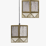 Sheesh Hanging Lamp Cluster of 3