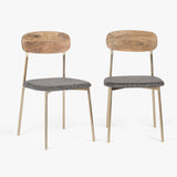 Yoho Chair Gold Set Of 2