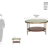 Mira Gold Coffee Table
