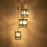Sheesh Hanging Lamp Cluster of 3