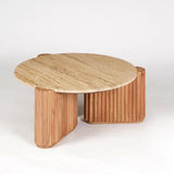 Kotaro Travertine Coffee Table