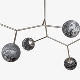 Noir Chandelier Smoked Lamp