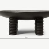 Ribbed Coffee Table Black