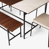 Covent Garden Outdoor Dining Table With 4 Chairs and Bench