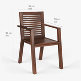 Alfresco Outdoor Dining Table With 4 Arm Chairs And Bench