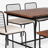 Covent Garden Outdoor Dining Table With 4 Chairs and Bench