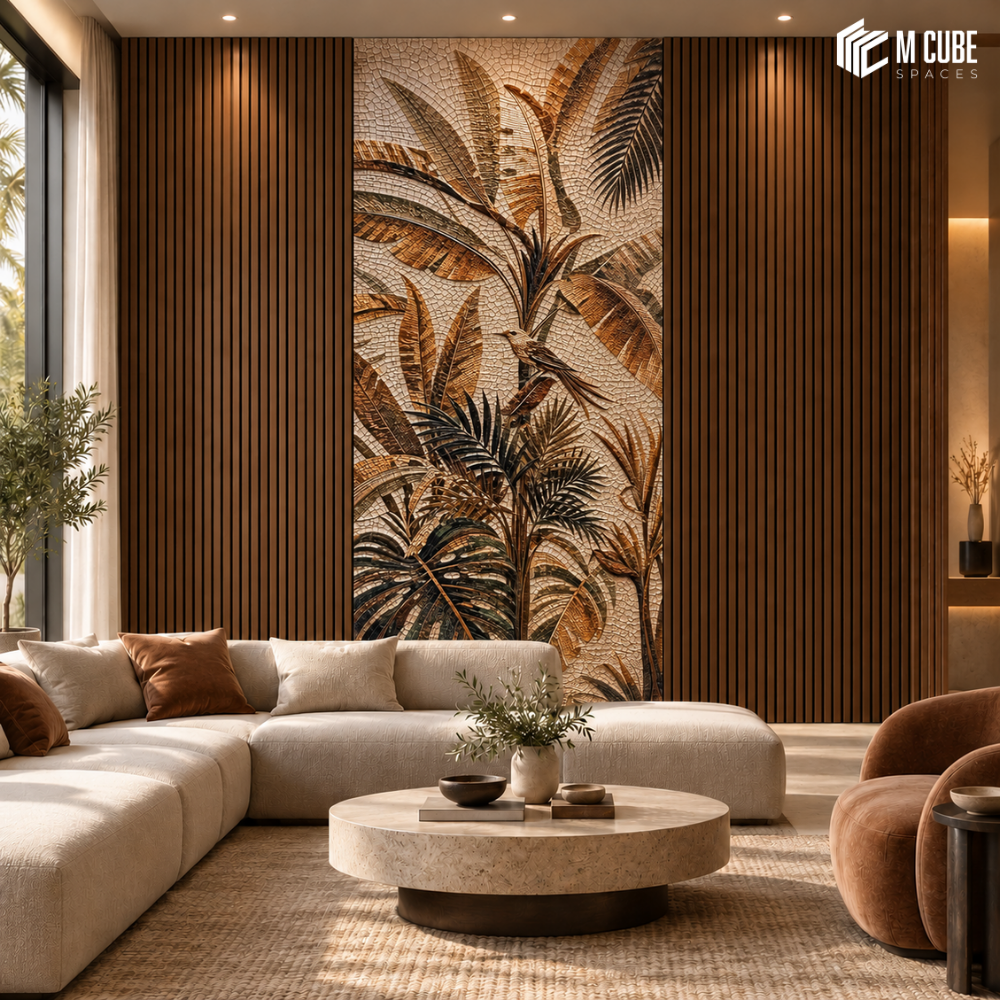 Textura designer HDHMR wall panel MDS-VKS-172 – decorative feature wall interior inspiration, 8 ft x 4 ft, 5.5 mm