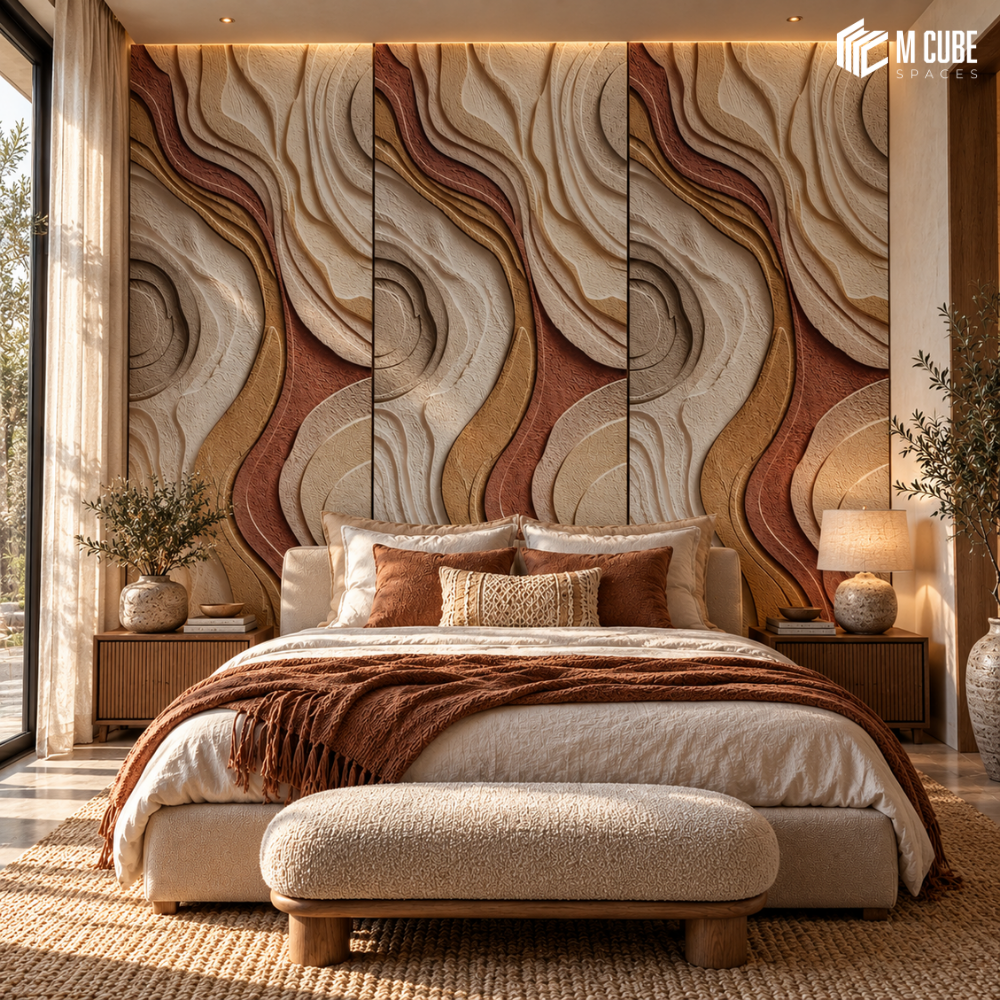Textura designer HDHMR wall panel MDS-VKS-174 – decorative feature wall interior inspiration, 8 ft x 4 ft, 5.5 mm