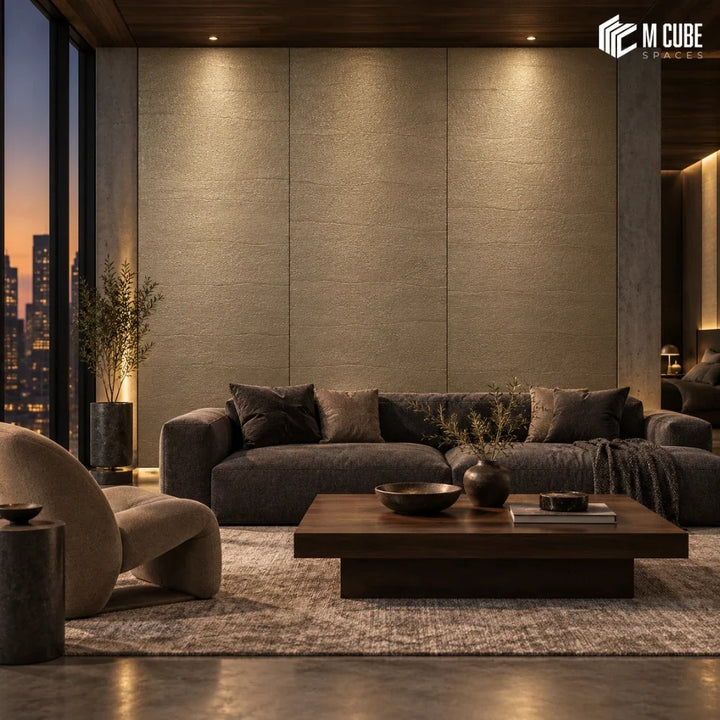 MetalFace metallic finish laminate MLA-TSC-128 installed interior inspiration