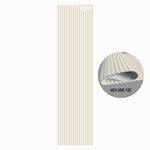 MLV-UME-135 premium flexible fluted wall panel, HDHMR backing and PVC finish, 6 mm bendable decorative louvers for curved interior walls and columns