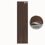 MLV-UME-137 premium flexible fluted wall panel, HDHMR backing and PVC finish, 6 mm bendable decorative louvers for curved interior walls and columns