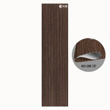 MLV-UME-137 premium flexible fluted wall panel, HDHMR backing and PVC finish, 6 mm bendable decorative louvers for curved interior walls and columns