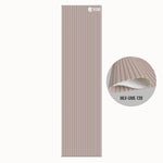 MLV-UME-139 premium flexible fluted wall panel, HDHMR backing and PVC finish, 6 mm bendable decorative louvers for curved interior walls and columns