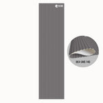 MLV-UME-140 premium flexible fluted wall panel, HDHMR backing and PVC finish, 6 mm bendable decorative louvers for curved interior walls and columns