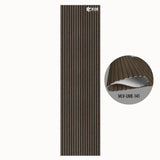 MLV-UME-141 premium flexible fluted wall panel, HDHMR backing and PVC finish, 6 mm bendable decorative louvers for curved interior walls and columns