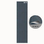 MLV-UME-142 premium flexible fluted wall panel, HDHMR backing and PVC finish, 6 mm bendable decorative louvers for curved interior walls and columns