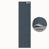MLV-UME-142 premium flexible fluted wall panel, HDHMR backing and PVC finish, 6 mm bendable decorative louvers for curved interior walls and columns