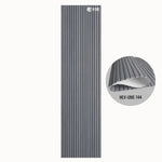 MLV-UME-144 premium flexible fluted wall panel, HDHMR backing and PVC finish, 6 mm bendable decorative louvers for curved interior walls and columns