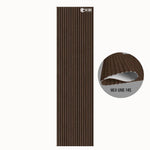 MLV-UME-145 premium flexible fluted wall panel, HDHMR backing and PVC finish, 6 mm bendable decorative louvers for curved interior walls and columns