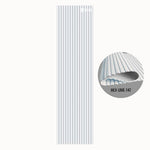 MLV-UME-147 premium flexible fluted wall panel, HDHMR backing and PVC finish, 6 mm bendable decorative louvers for curved interior walls and columns
